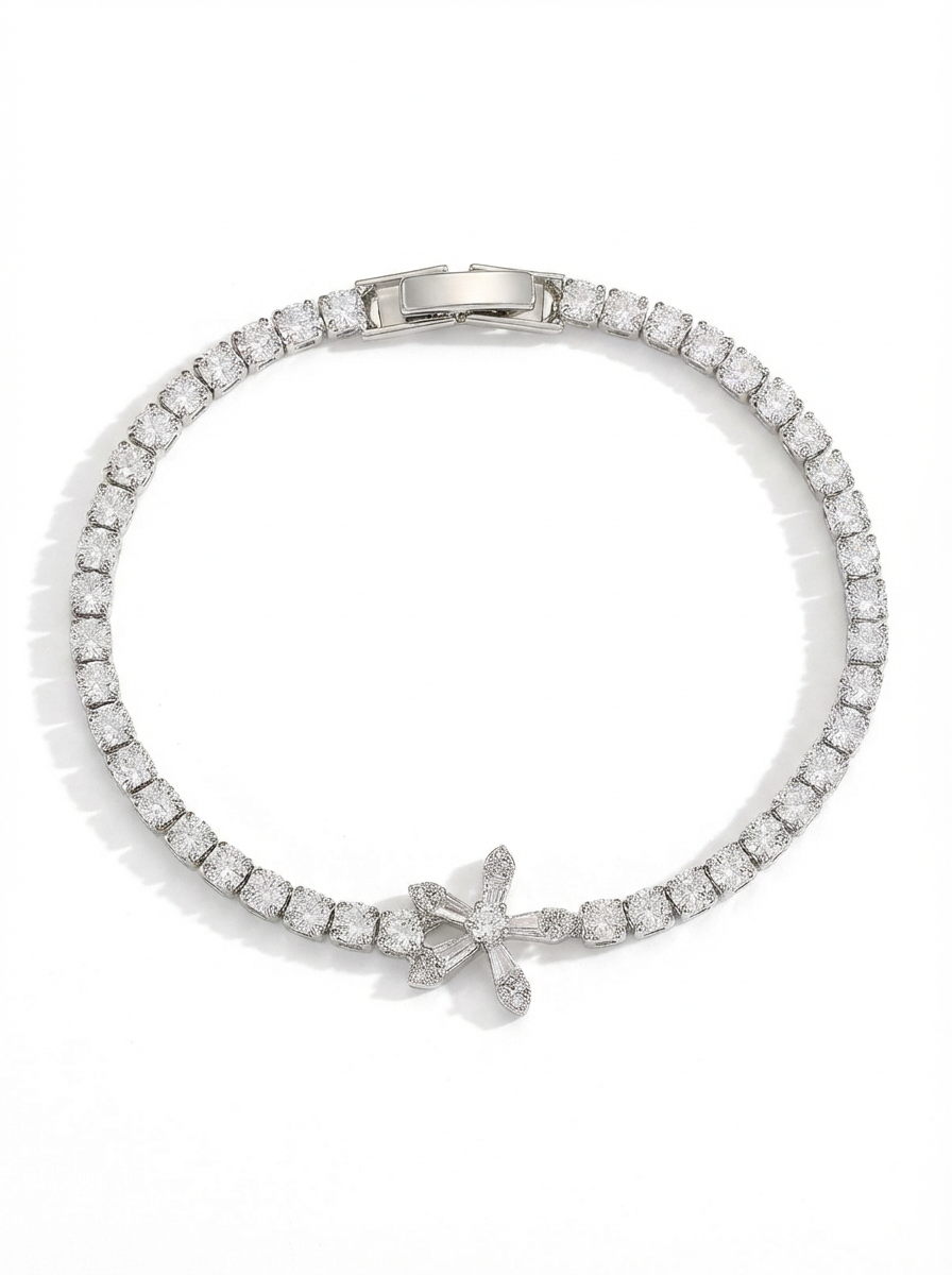 Marquise Crystal Flower Bracelet