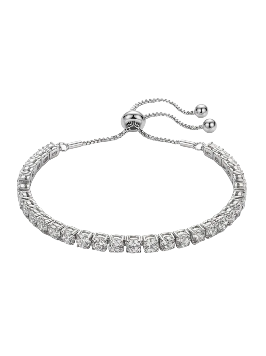 Étoile Round-Cut Crystal Tennis Bracelet