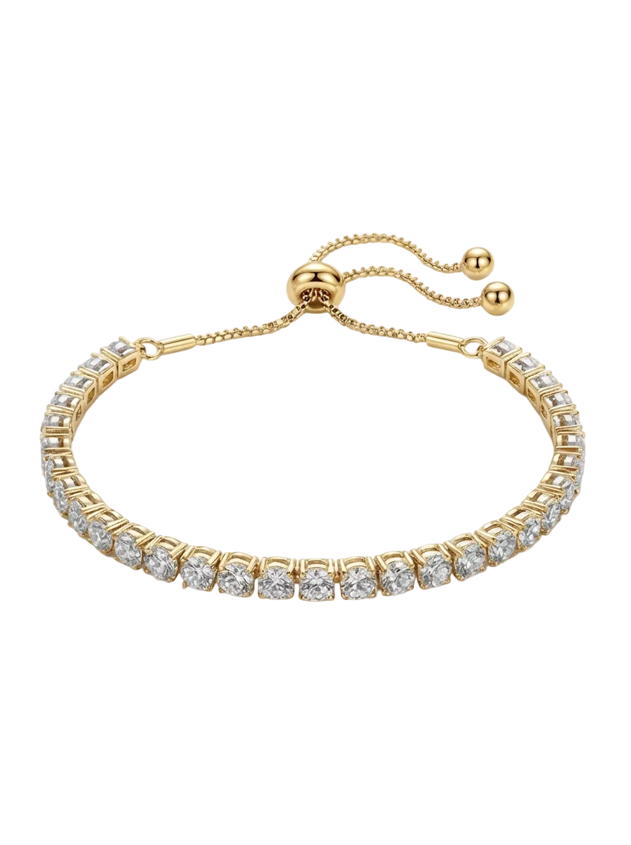Étoile Round-Cut Crystal Tennis Bracelet