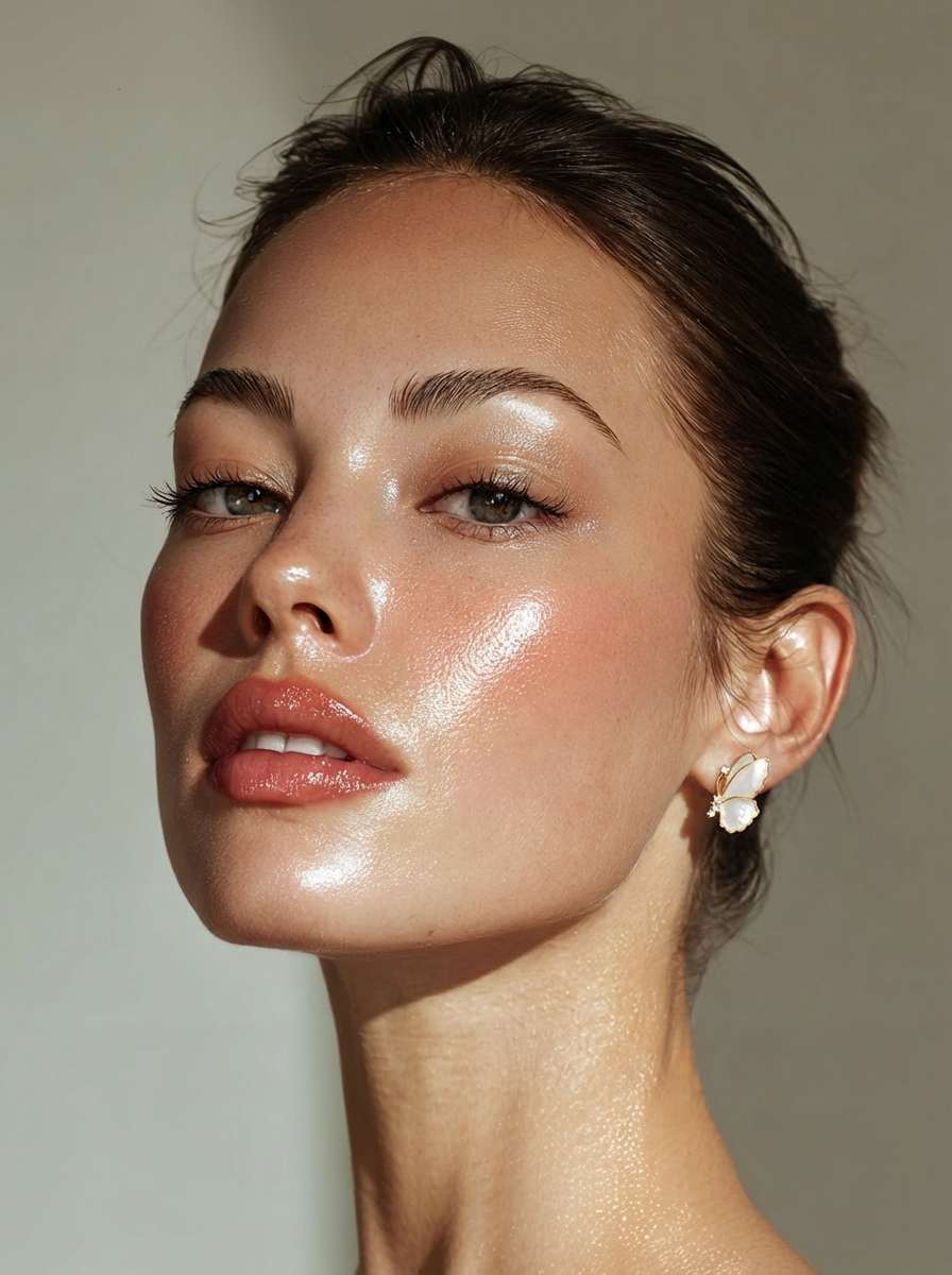 Pavé Spine Butterfly Shell Stud Earrings