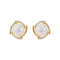Aurora Orbit Opal Stud Earrings