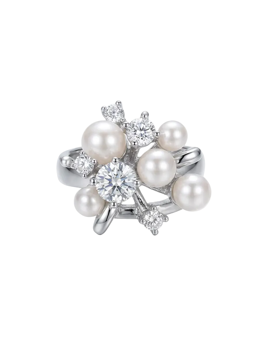 Constellation Pearl Cluster Ring