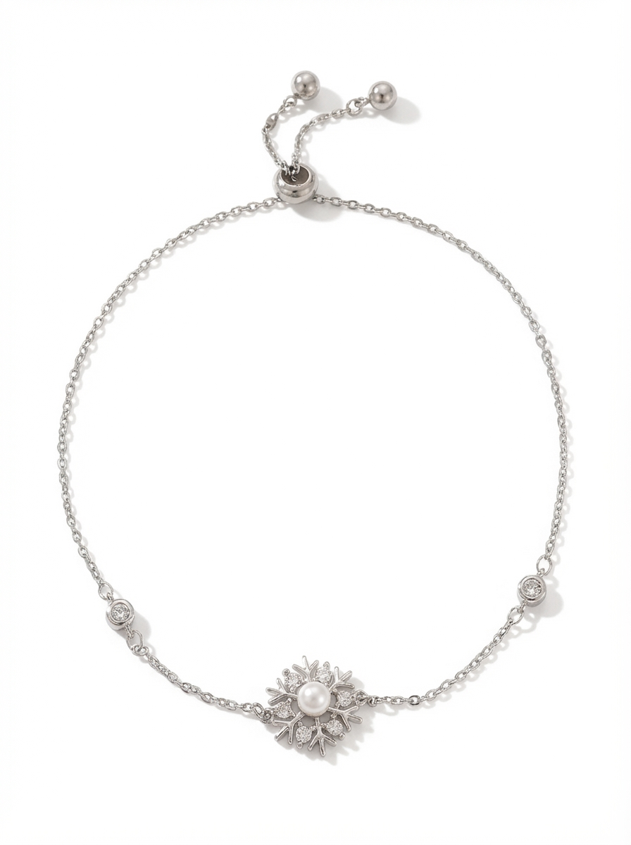 Snowglow Pearl Glittering Bracelet