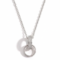 Eternal Orbit Pavé Ring Necklace