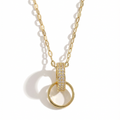 Eternal Orbit Pavé Ring Necklace