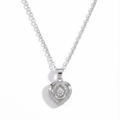 Encased Heart Pendant Necklace