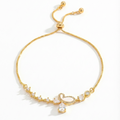 Butterfly Contour Drop Pavé Bracelet