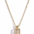 Crystal Petite Perfume Charm Necklace