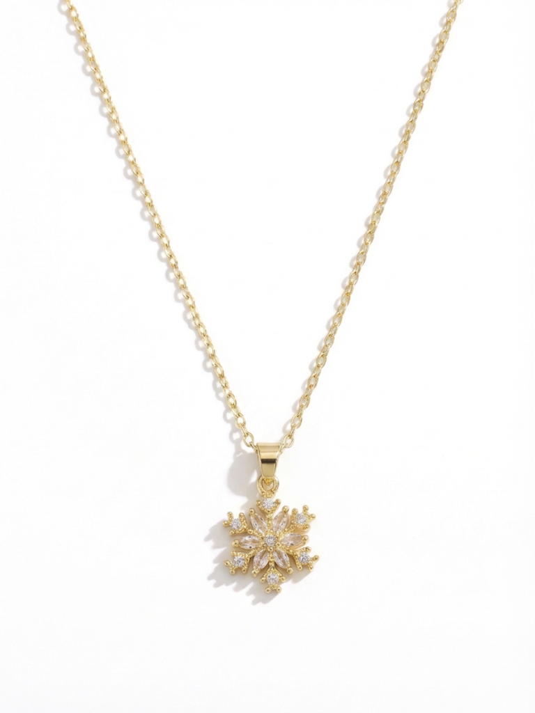 Éclat Snowflake Pendant Necklace