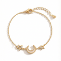 Crescent Star Chain Bracelet